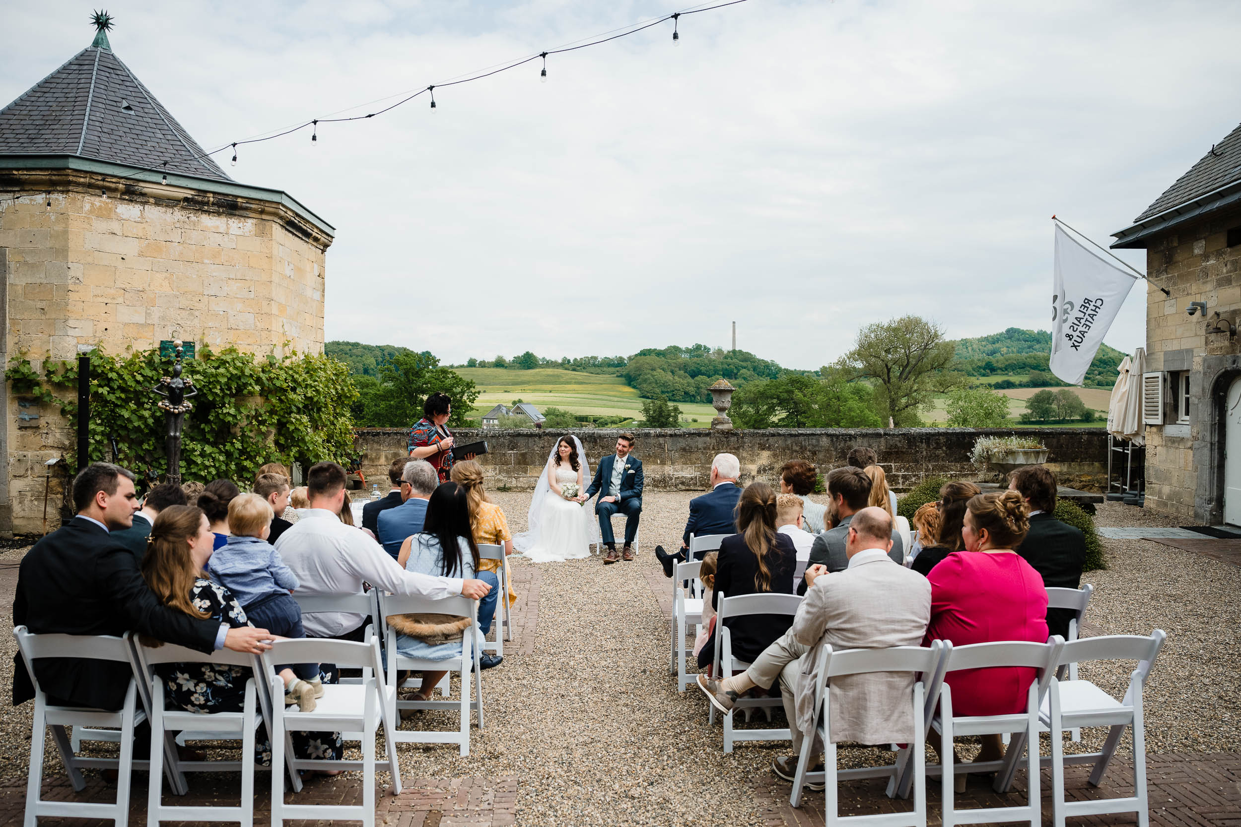 Ceremonie bij Château Neercanne