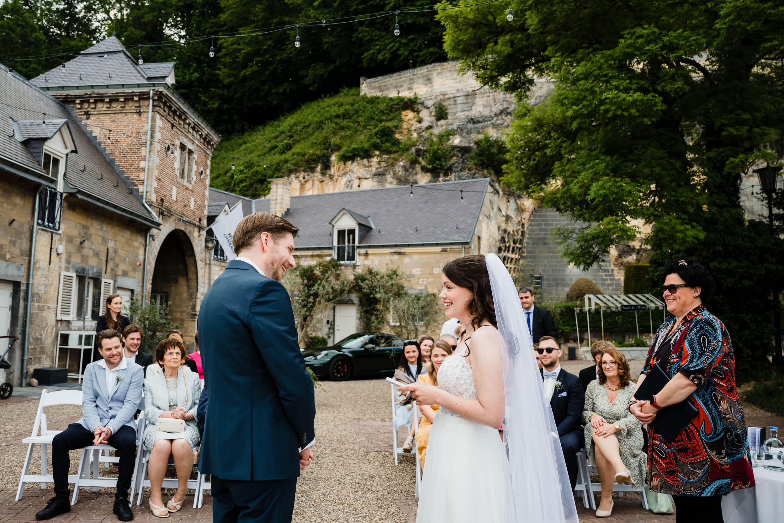 Ceremonie bij Château Neercanne